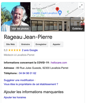 fiche google my business